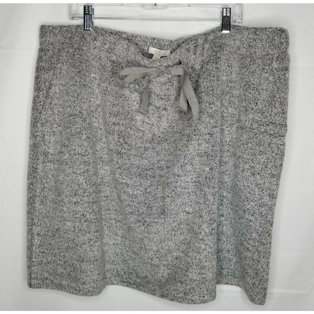 Ann Taylor LOFT Women's Plus Sz. 22 Heather gray super soft fleece pockets